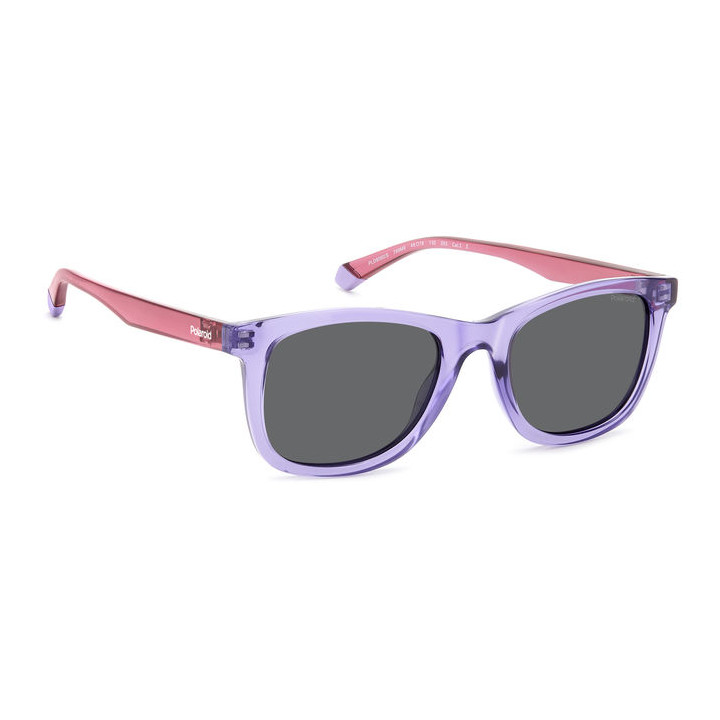 Lunettes de soleil Polaroid Kids PLD 8060/S Lilac / verres Grey Polarized (789-M9)