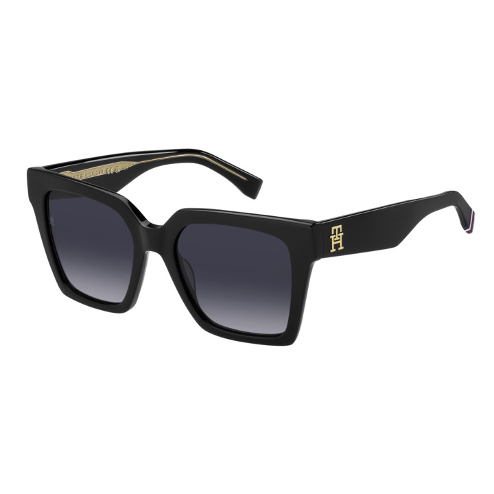 Lunettes de soleil Tommy Hilfiger TH 2100/S Black / verres Dark Grey Shaded (807-9O)