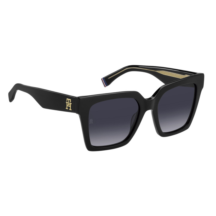 Lunettes de soleil Tommy Hilfiger TH 2100/S Black / verres Dark Grey Shaded (807-9O)