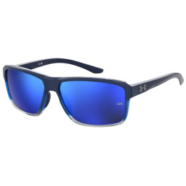Lunettes de soleil Under Armour UA KICKOFF Blue Shaded Grey / verres Blue Multilayer (0MX-Z0)