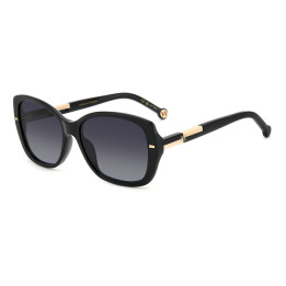 Lunettes de soleil Carolina Herrera HER 0176/G/S Black Nude / verres Dark Grey Shaded (KDX-9O)