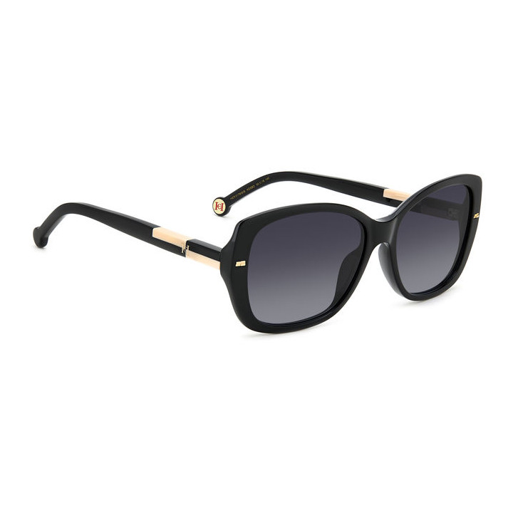 Lunettes de soleil Carolina Herrera HER 0176/G/S Black Nude / verres Dark Grey Shaded (KDX-9O)