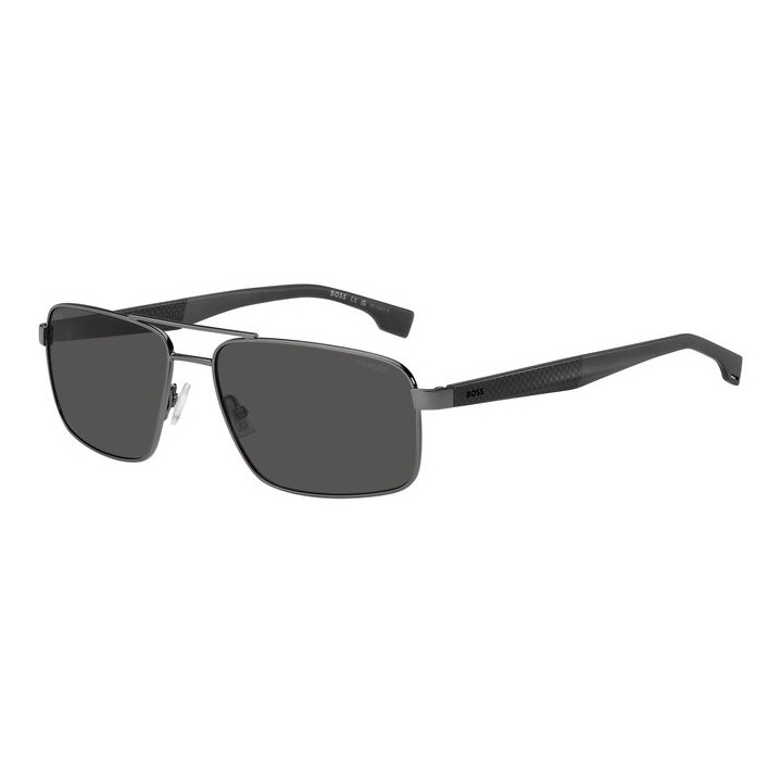 Lunettes de soleil BOSS 1580/S Dark Ruthenium Black / verres Grey Polarized (V81-M9)