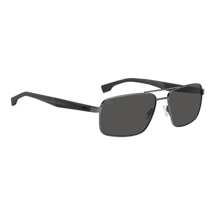 Lunettes de soleil BOSS 1580/S Dark Ruthenium Black / verres Grey Polarized (V81-M9)