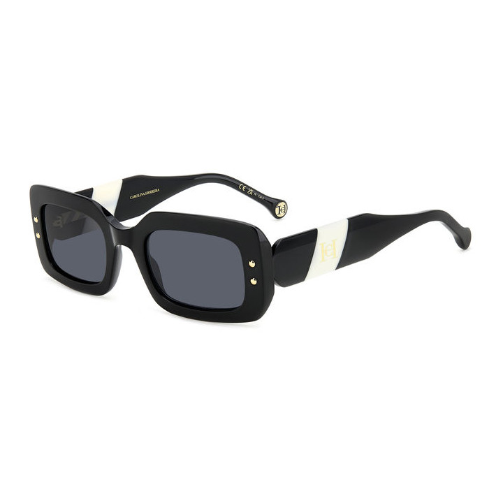 Lunettes de soleil Carolina Herrera HER 0187/S Black White / verres Grey (80S-IR)