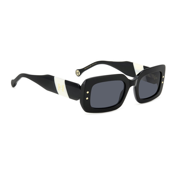 Lunettes de soleil Carolina Herrera HER 0187/S Black White / verres Grey (80S-IR)