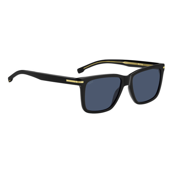 Lunettes de soleil BOSS 1598/S Black / verres Blue (807-KU)