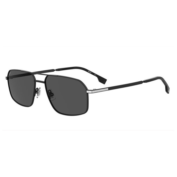 Lunettes de soleil BOSS 1603/S Matte Black Silver / verres Grey (124-IR)