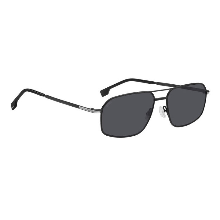 Lunettes de soleil BOSS 1603/S Matte Black Silver / verres Grey (124-IR)