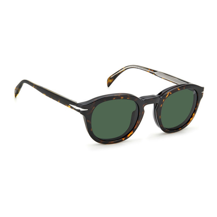 Lunettes de vue avec clip solaire David Beckham DB 1080/CS Havana / verres Green Polarized (086-UC)