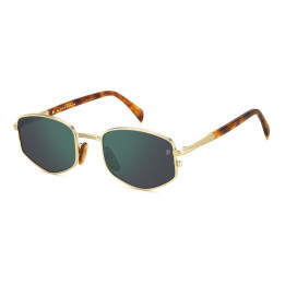 Lunettes de soleil David Beckham DB 1129/S Gold Honey Havana / verres Green Mirror (HM2-MT)