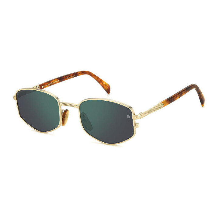 Lunettes de soleil David Beckham DB 1129/S Gold Honey Havana / verres Green Mirror (HM2-MT)