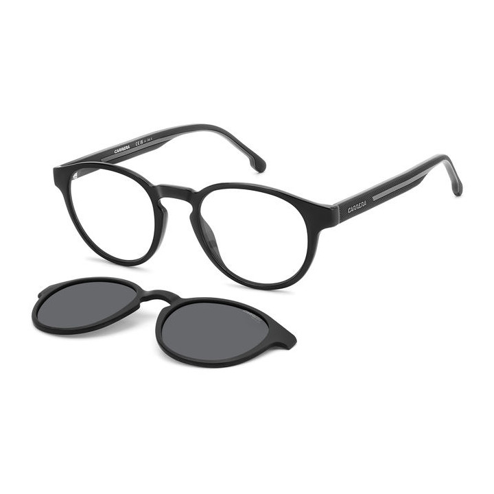 Lunettes de vue avec clip solaire Carrera CA 8066/CS Black Grey / verres Grey Polarized (08A-M9)