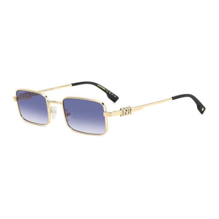 Lunettes de soleil Dsquared2 D2 0104/S Gold Blue / verres Dk Blue Shaded (LKS-08)