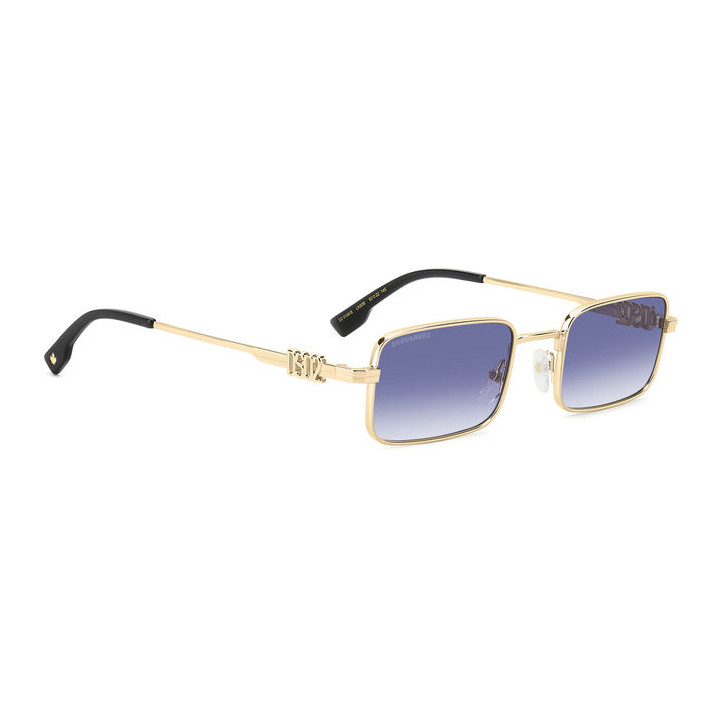 Lunettes de soleil Dsquared2 D2 0104/S Gold Blue / verres Dk Blue Shaded (LKS-08)