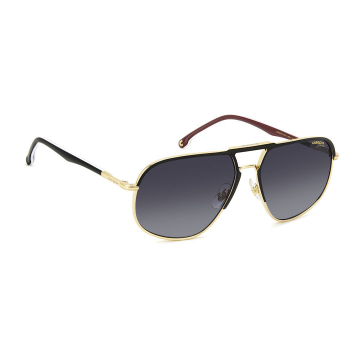 Lunettes de soleil Carrera 318/S Matte Black Gold / verres Dark Grey Shaded (I46-9O)