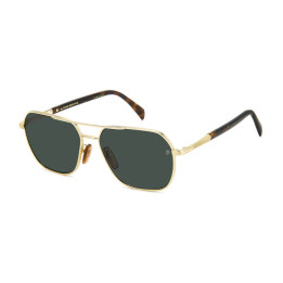 Lunettes de soleil David Beckham DB 1128/G/S Gold Havana / verres Green (06J-QT)