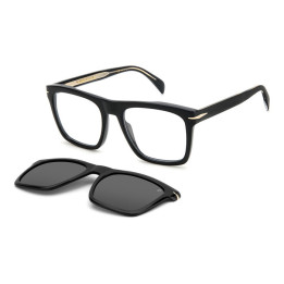 Lunettes de vue avec clip solaire David Beckham DB 7000/CS Black / verres Grey Polarized (807-M9)