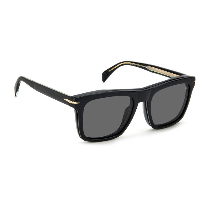 Lunettes de vue avec clip solaire David Beckham DB 7000/CS Black / verres Grey Polarized (807-M9)
