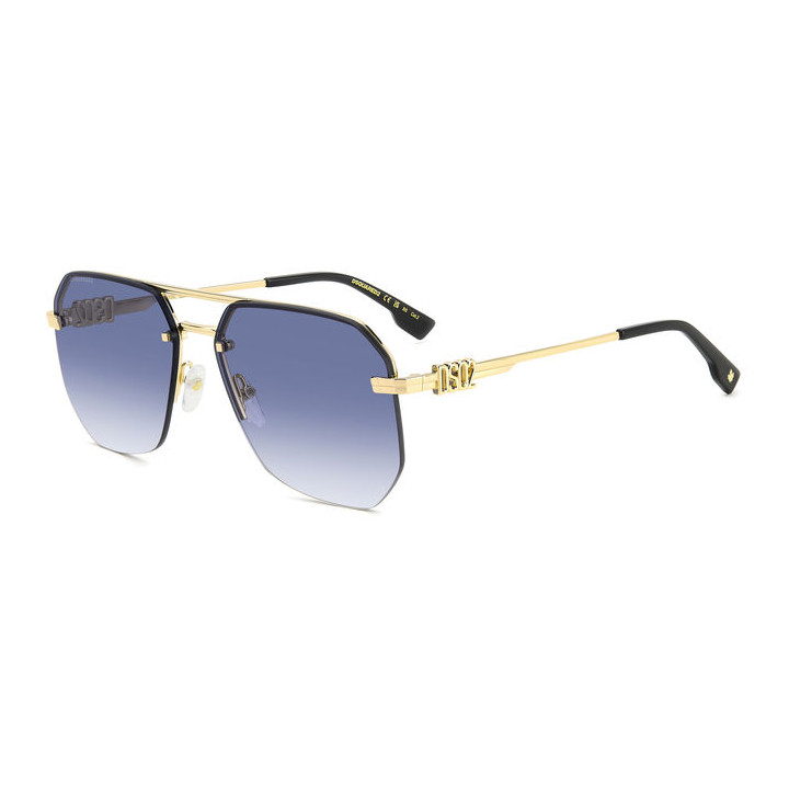 Lunettes de soleil Dsquared2 D2 0103/S Gold Blue / verres Dk Blue Shaded (LKS-08)
