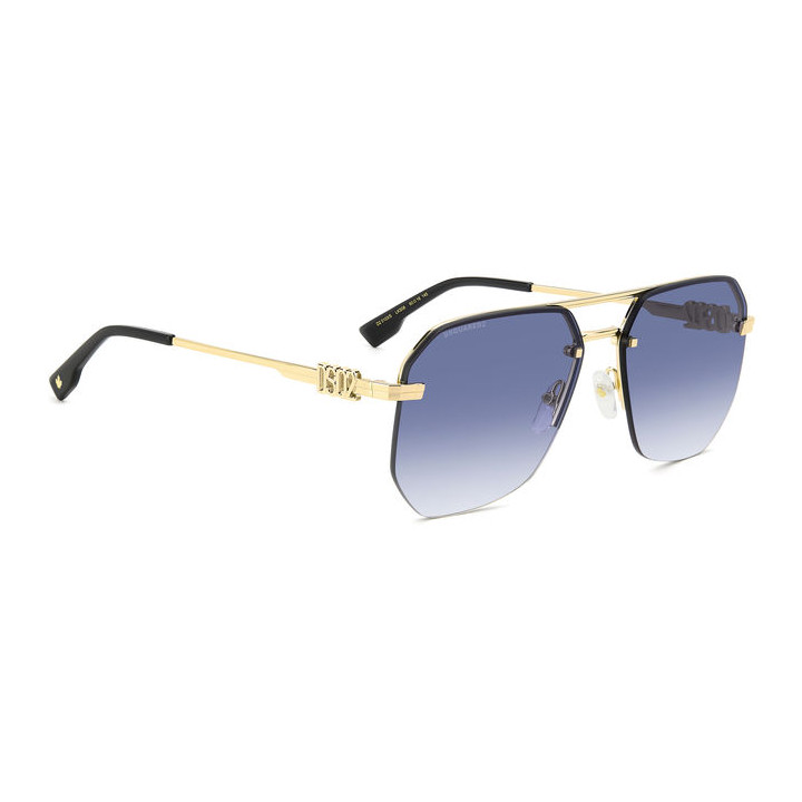 Lunettes de soleil Dsquared2 D2 0103/S Gold Blue / verres Dk Blue Shaded (LKS-08)