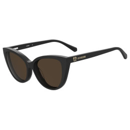 Lunettes de vue avec clip solaire Moschino Love MOL066/CS Black / verres Brown (807-70)
