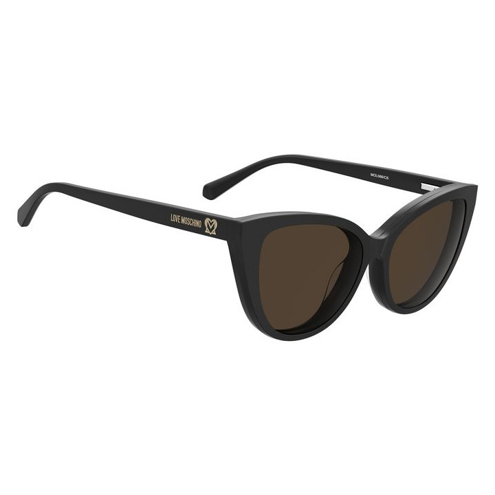 Lunettes de vue avec clip solaire Moschino Love MOL066/CS Black / verres Brown (807-70)