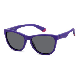 Lunettes de soleil Polaroid Kids PLD 8056/S Matte Violet / verres Grey Polarized (1JZ-M9)
