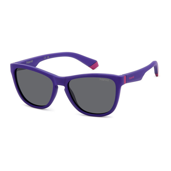 Lunettes de soleil Polaroid Kids PLD 8056/S Matte Violet / verres Grey Polarized (1JZ-M9)