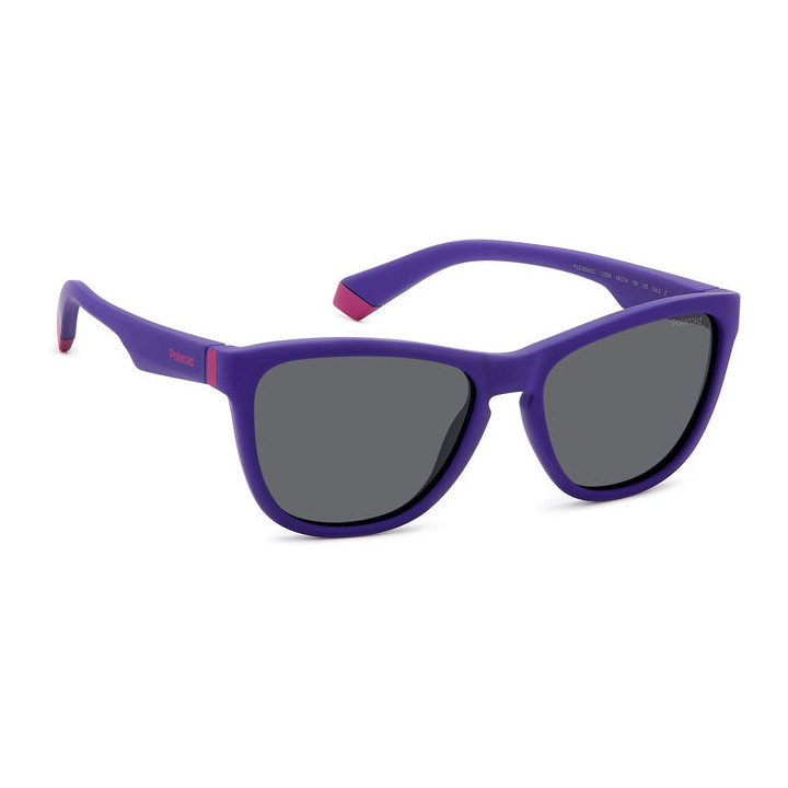 Lunettes de soleil Polaroid Kids PLD 8056/S Matte Violet / verres Grey Polarized (1JZ-M9)