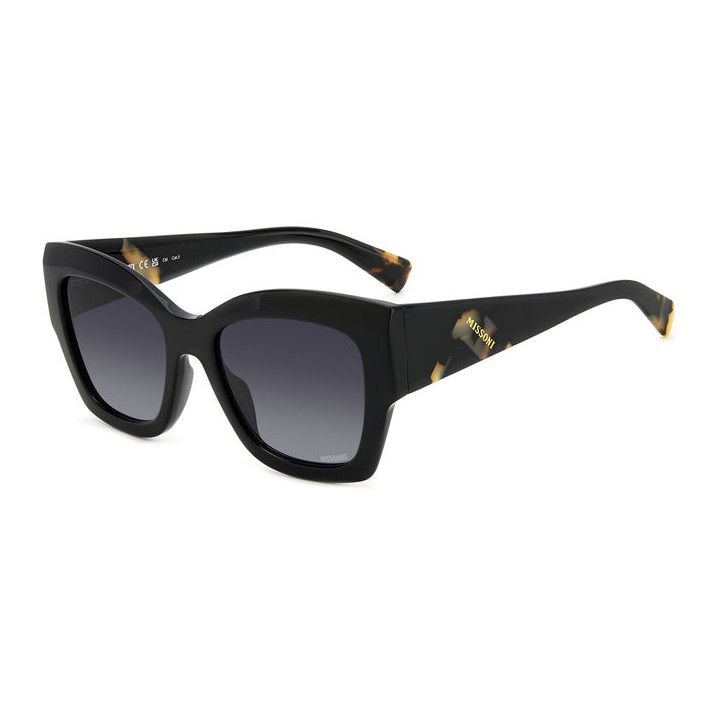 Lunettes de soleil Missoni MIS 0154/S Black / verres Dark Grey Shaded (807-9O)