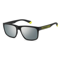 Lunettes de soleil Polaroid PLD 2149/S Black Yellow / verres Grey Silver Mirror Polarized (71C-EX)