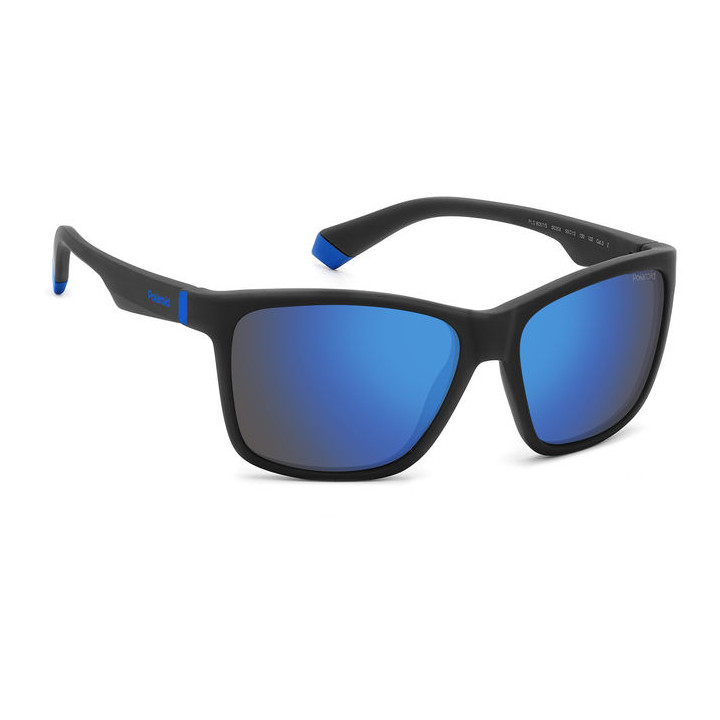 Lunettes de soleil Polaroid Kids PLD 8057/S Matte Black / verres Blue Mirror Polarized (003-5X)