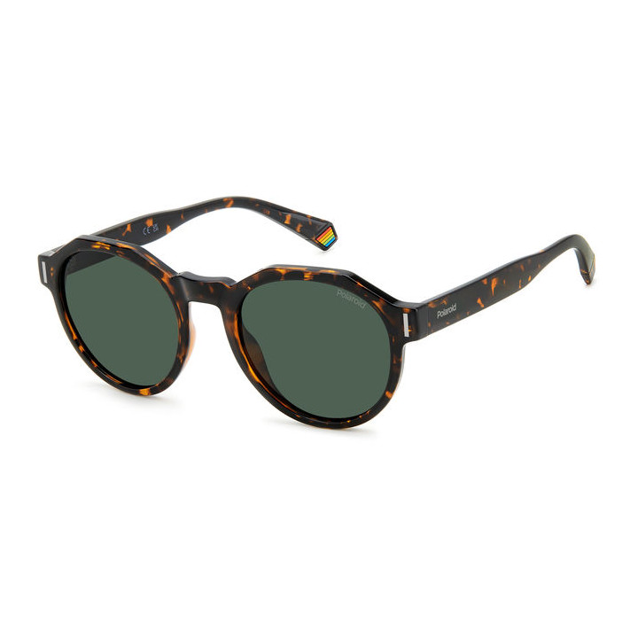 Lunettes de soleil Polaroid PLD 6207/S Havana / verres Green Polarized (086-UC)