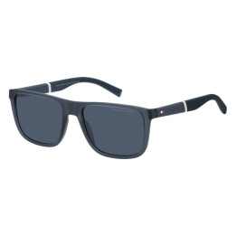 Lunettes de soleil Tommy Hilfiger TH 2043/S Matte Blue Blue / verres Blue (IPQ-KU)