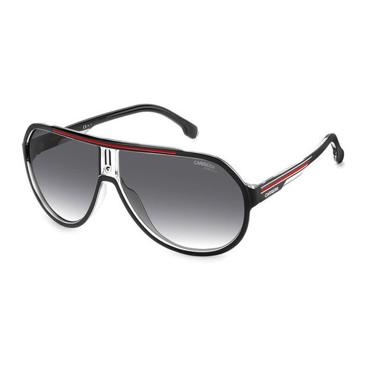 Lunettes de soleil Carrera 1057/S Black Red / verres Dark Grey Shaded (OIT-9O)