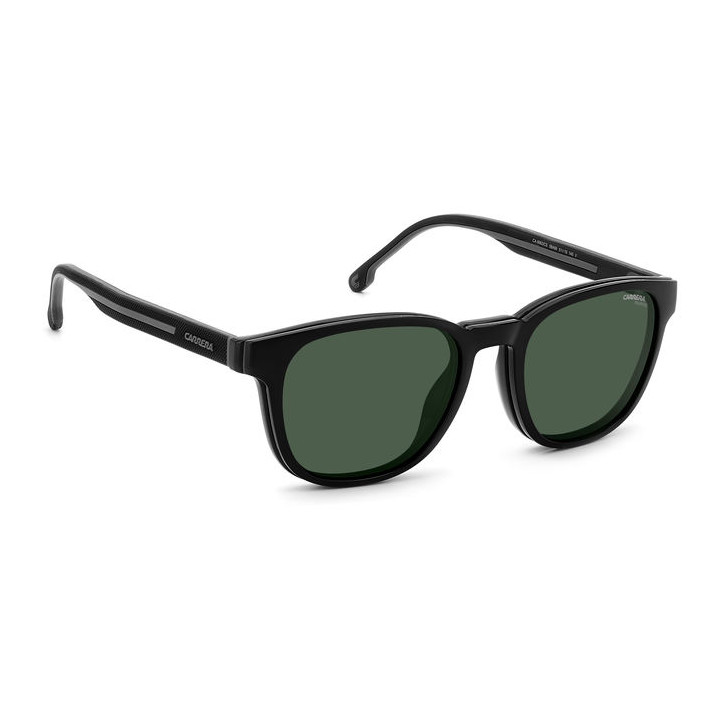 Lunettes de vue avec clip solaire Carrera CA8062/CS Black Grey / verres Green Polarized (08A-UC)