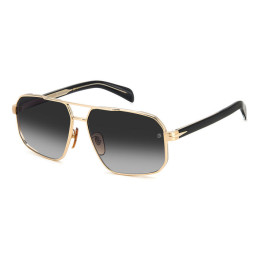Lunettes de soleil David Beckham DB 7102/S Gold Black 2 / verres Dark Grey Shaded (RHL-9O)
