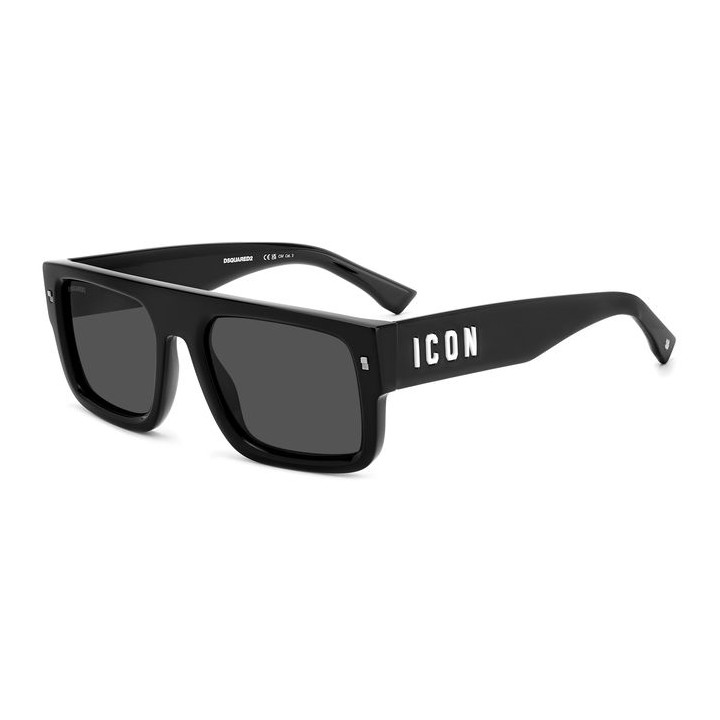 Lunettes de soleil Dsquared2 ICON 0008/S Black / verres Grey (807-IR)