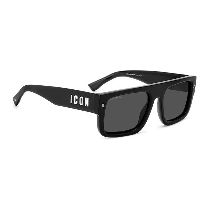 Lunettes de soleil Dsquared2 ICON 0008/S Black / verres Grey (807-IR)