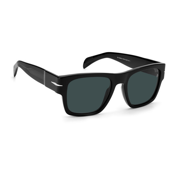 Lunettes de soleil David Beckham DB 7000/S BOLD Black / verres Blue (807-KU)