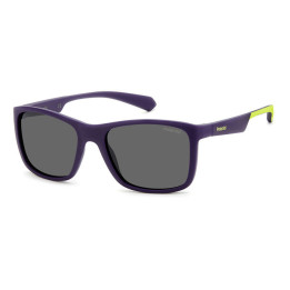 Lunettes de soleil Polaroid Kids PLD 8053/S Matte Blue Green / verres Grey Polarized (80Z-M9)