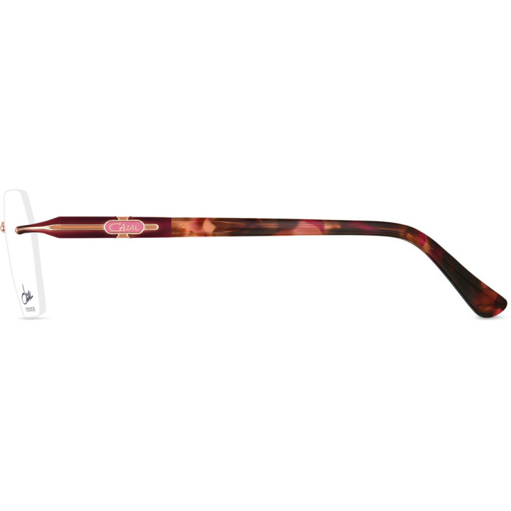 Cazal 4324 001 bordeaux-rosé or - vue de profil