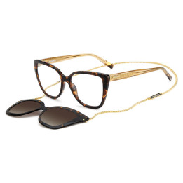 Lunettes de vue avec clip solaire Missoni MIS 0133/CS Havana / verres Brown Shaded Polarized (086-LA)