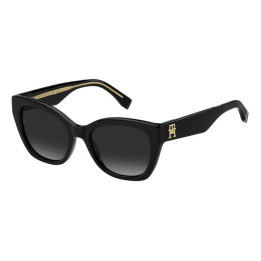 Lunettes de soleil Tommy Hilfiger TH 1980/S Black / verres Dark Grey Shaded (807-9O)