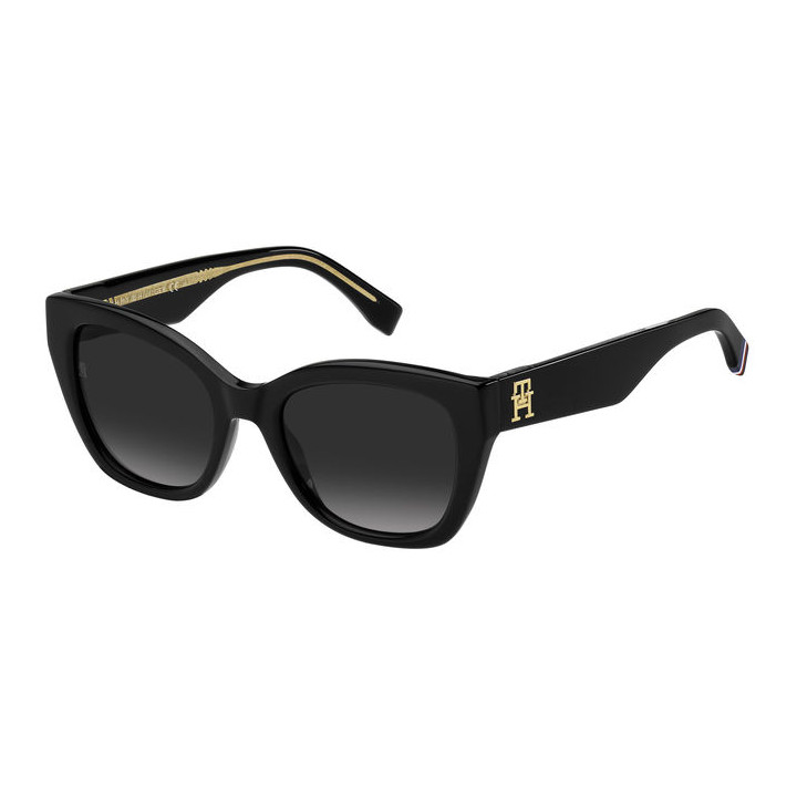 Lunettes de soleil Tommy Hilfiger TH 1980/S Black / verres Dark Grey Shaded (807-9O)