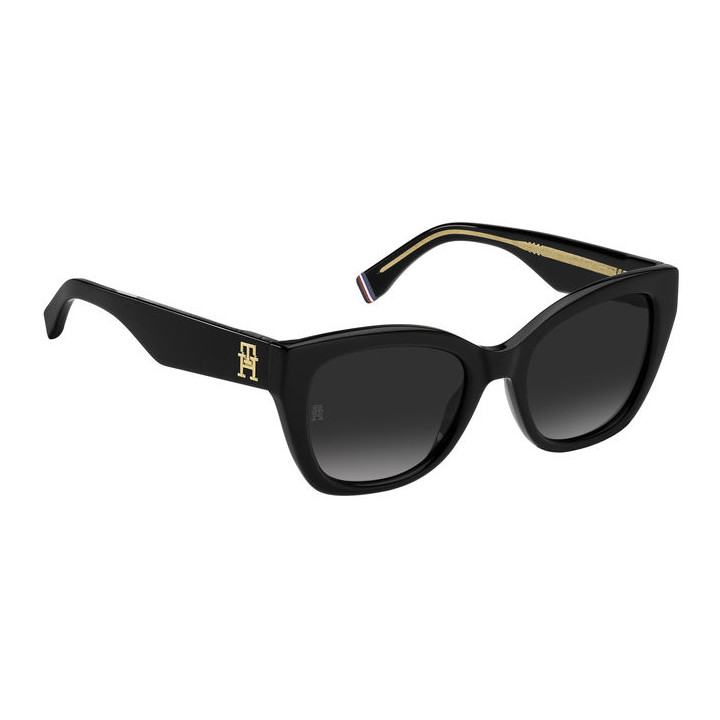 Lunettes de soleil Tommy Hilfiger TH 1980/S Black / verres Dark Grey Shaded (807-9O)