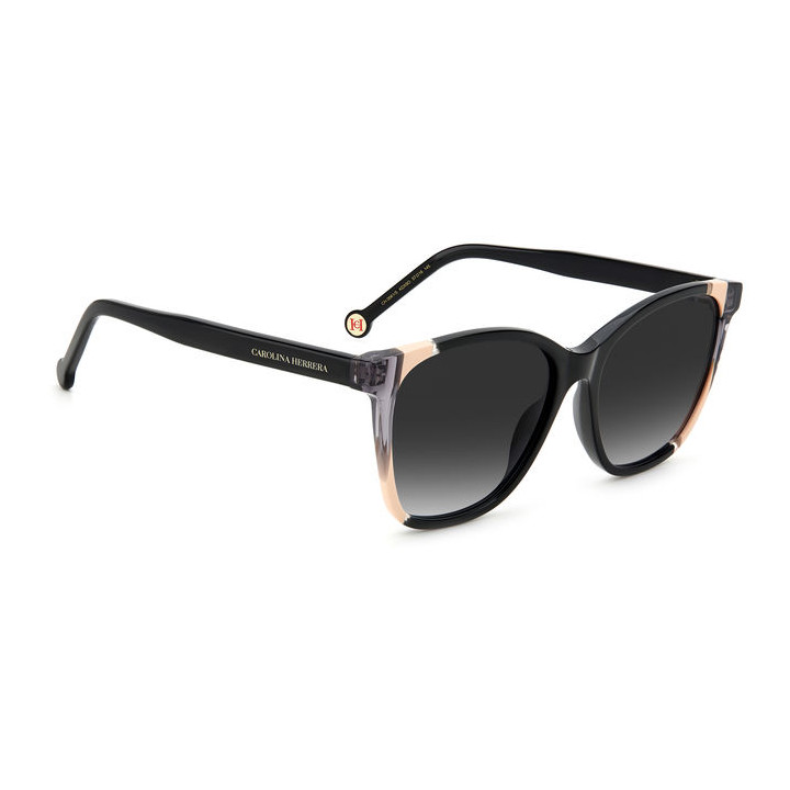 Lunettes de soleil Carolina Herrera CH 0061/S Black Nude / verres Dark Grey Shaded (KDX-9O)