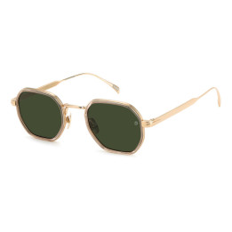 Lunettes de soleil David Beckham DB 1097/S Gold Mud / verres Green (763-QT)