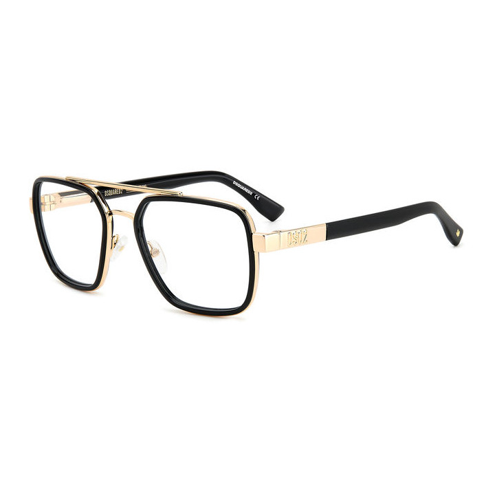 Lunettes de vue Dsquared2 D2 0064 Gold Black 2 (RHL)